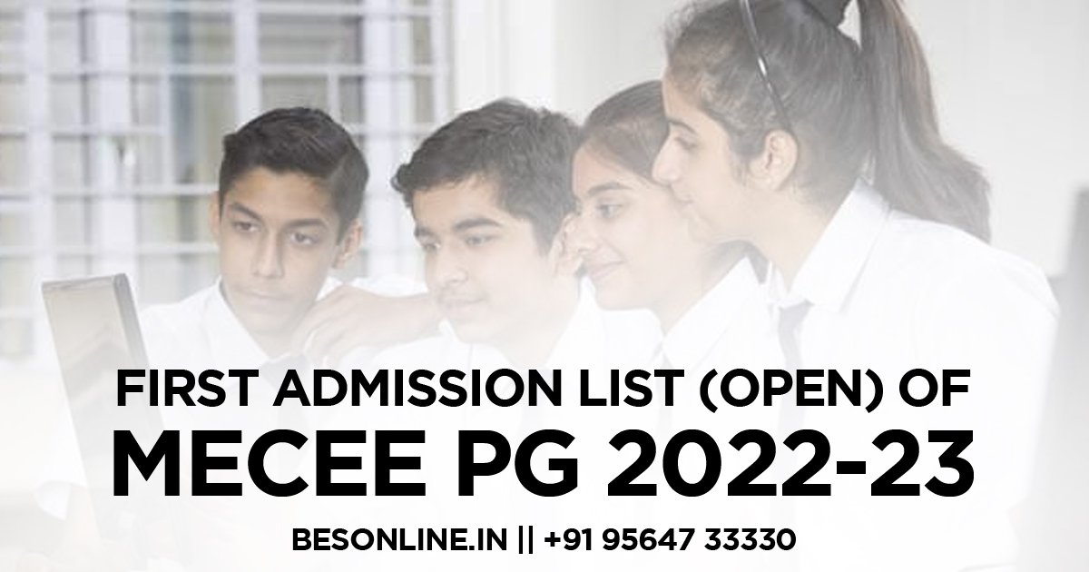 first-admission-list-open-of-mecee-pg-2022-23